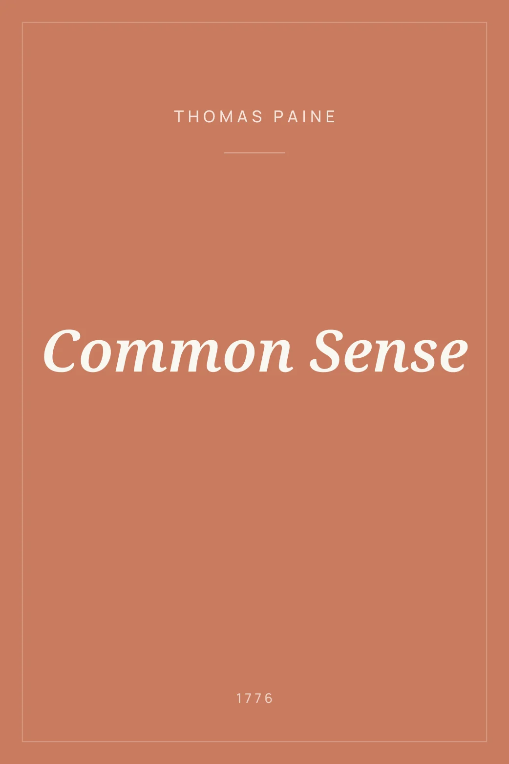 Portada de Common Sense