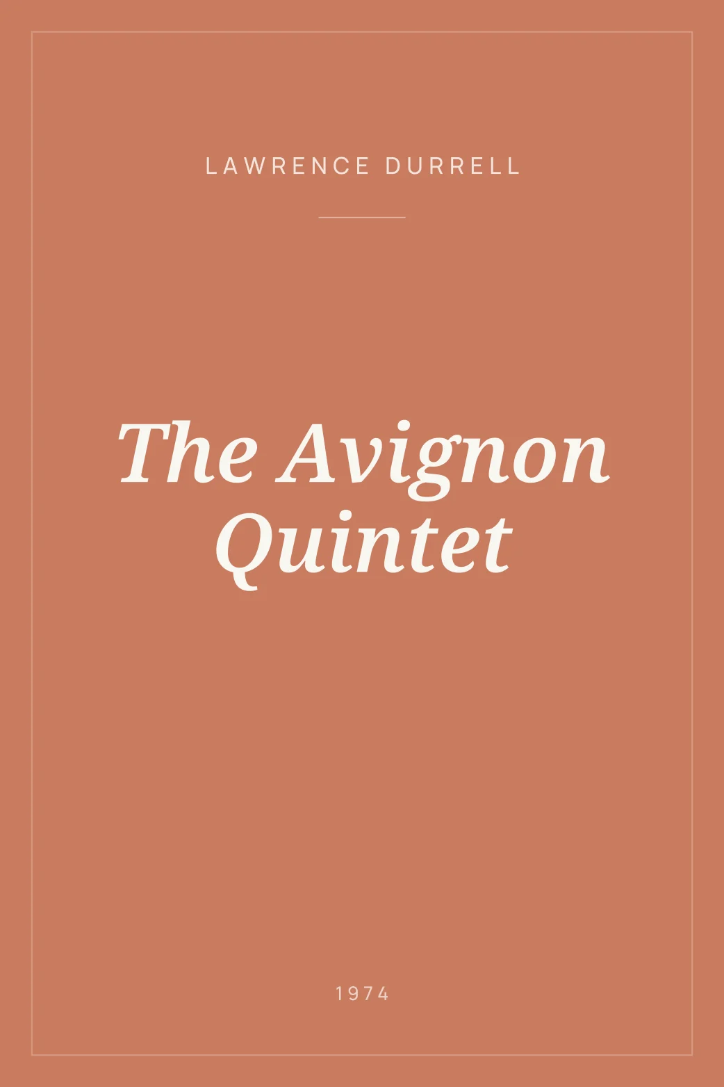 Portada de The Avignon Quintet