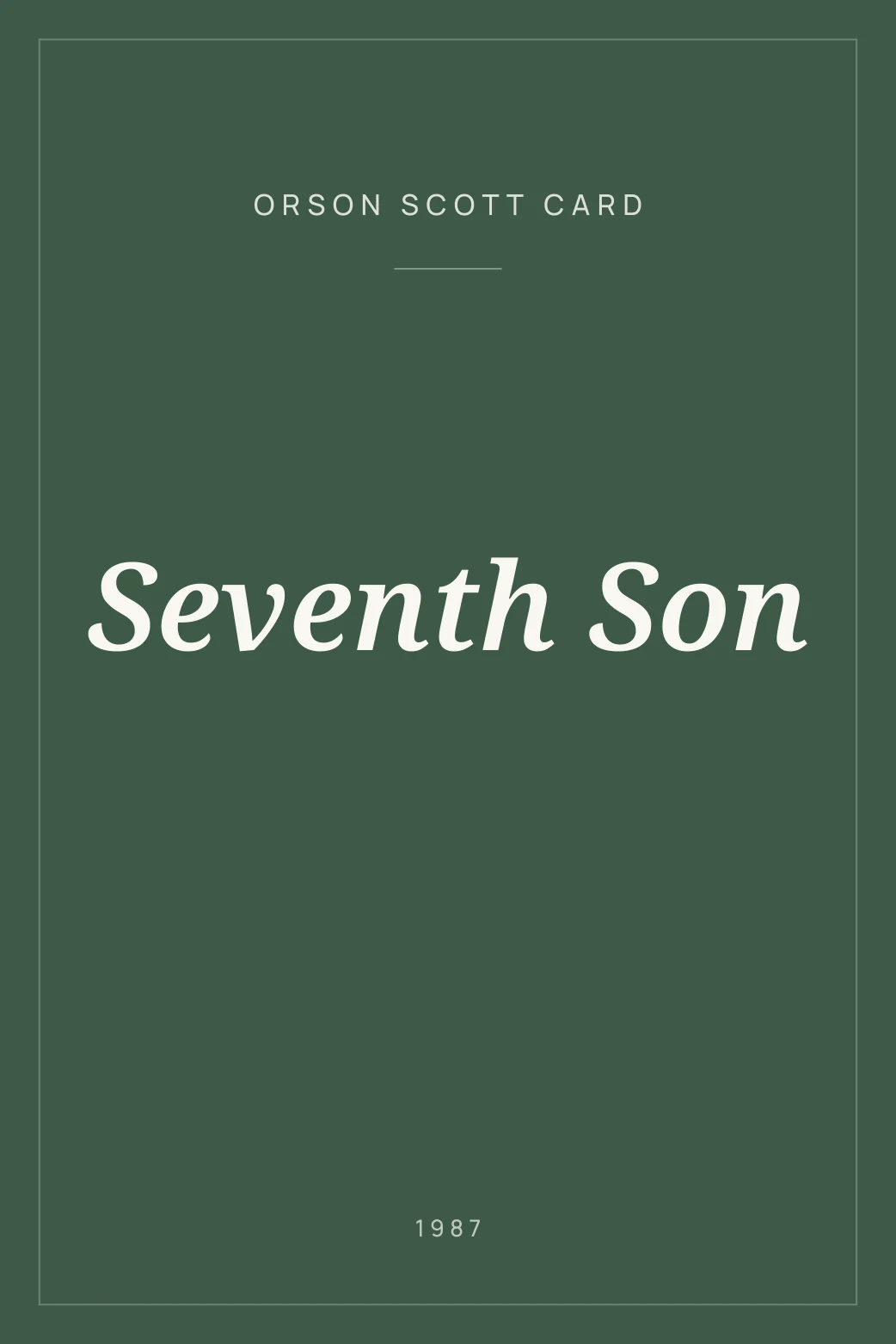 Portada de Seventh Son