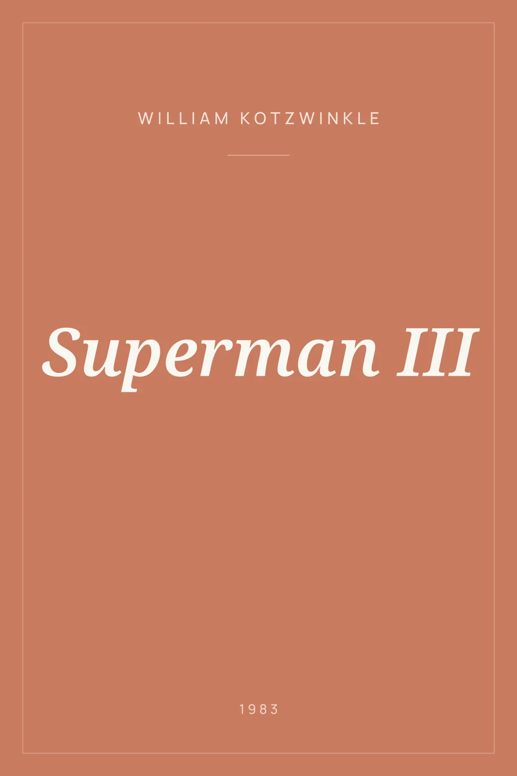 Portada de Superman III