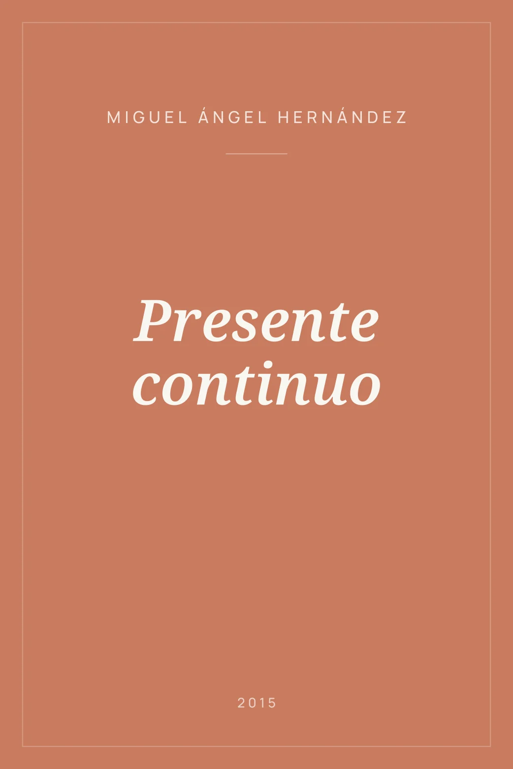 Portada de Presente continuo