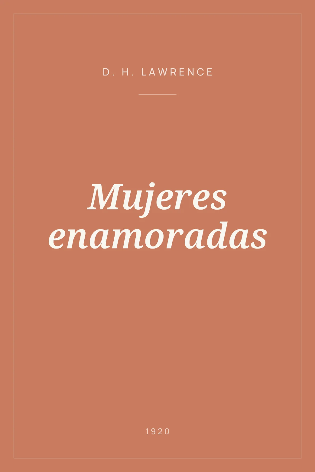 Portada de Mujeres enamoradas
