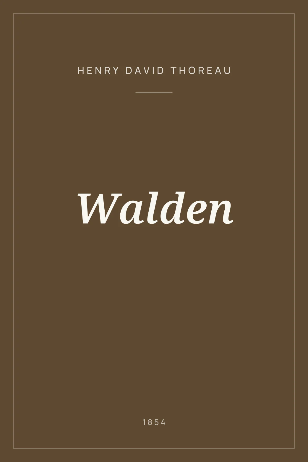Portada de Walden