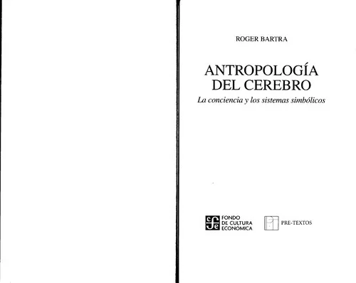 Portada de Antropología del cerebro
