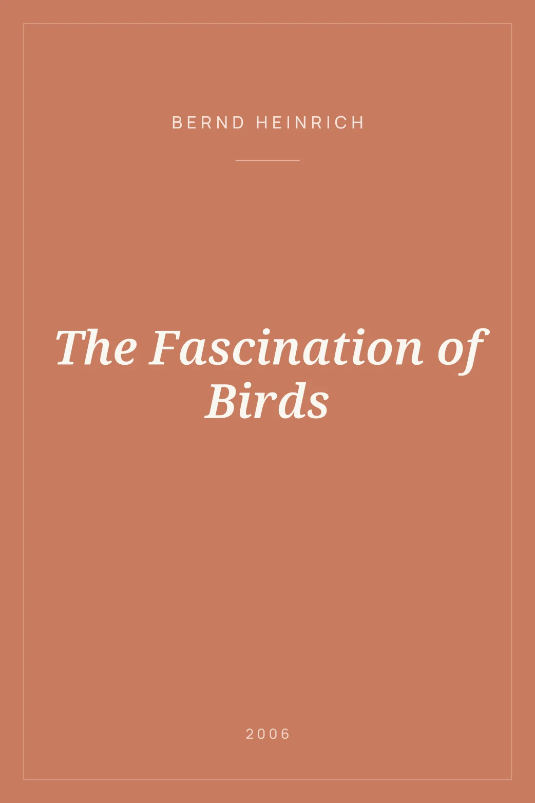 Portada de The Fascination of Birds