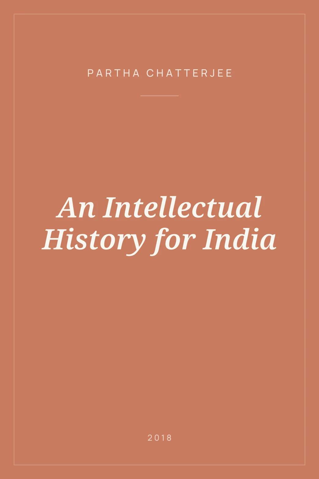Portada de An Intellectual History for India