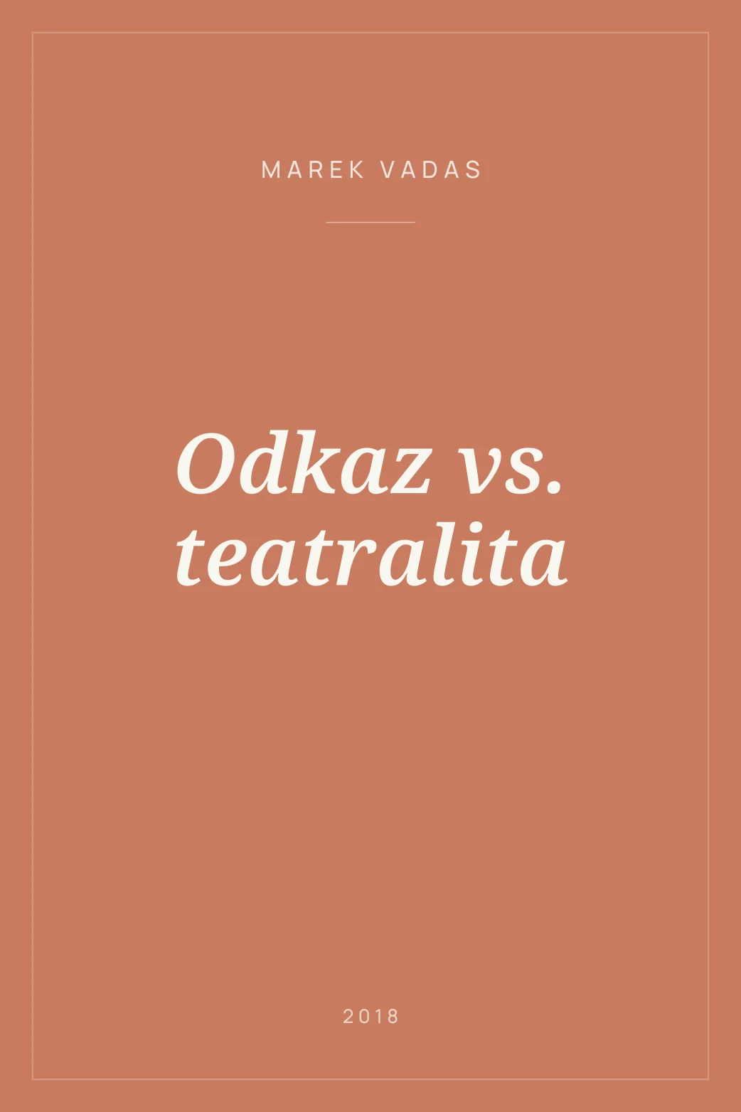 Portada de Odkaz vs. teatralita