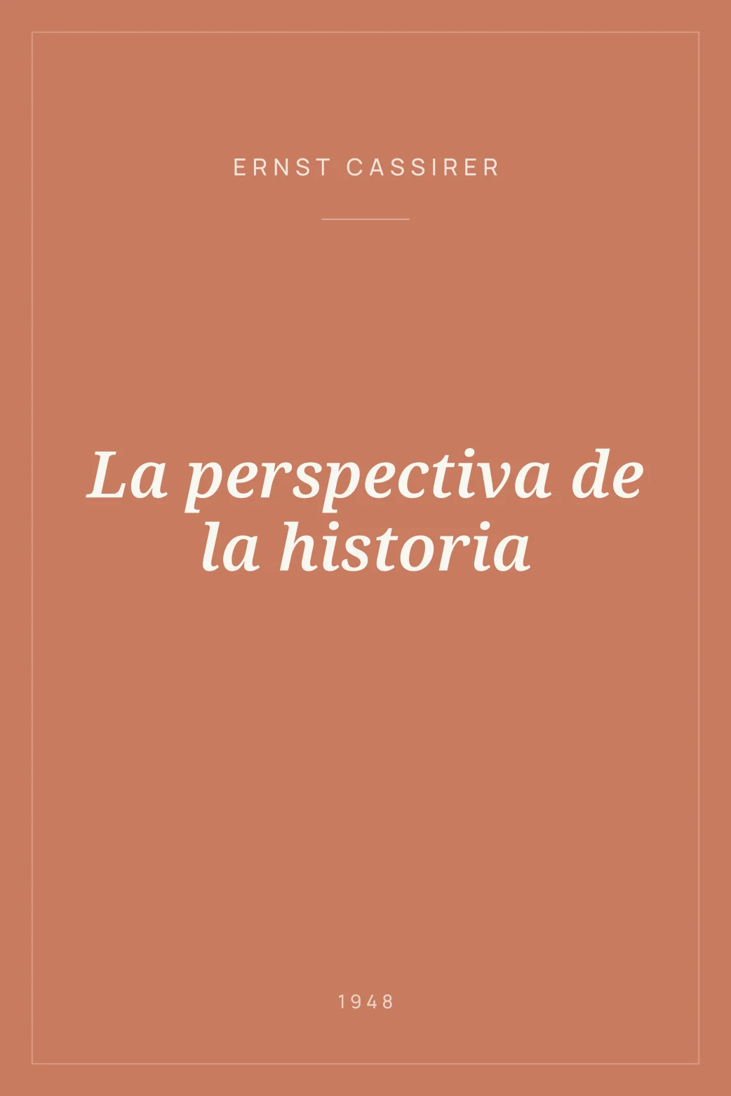 Portada de La perspectiva de la historia