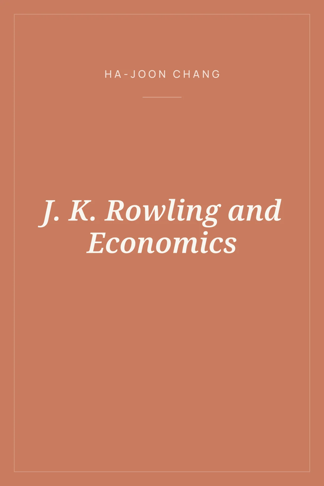 Portada de J. K. Rowling and Economics
