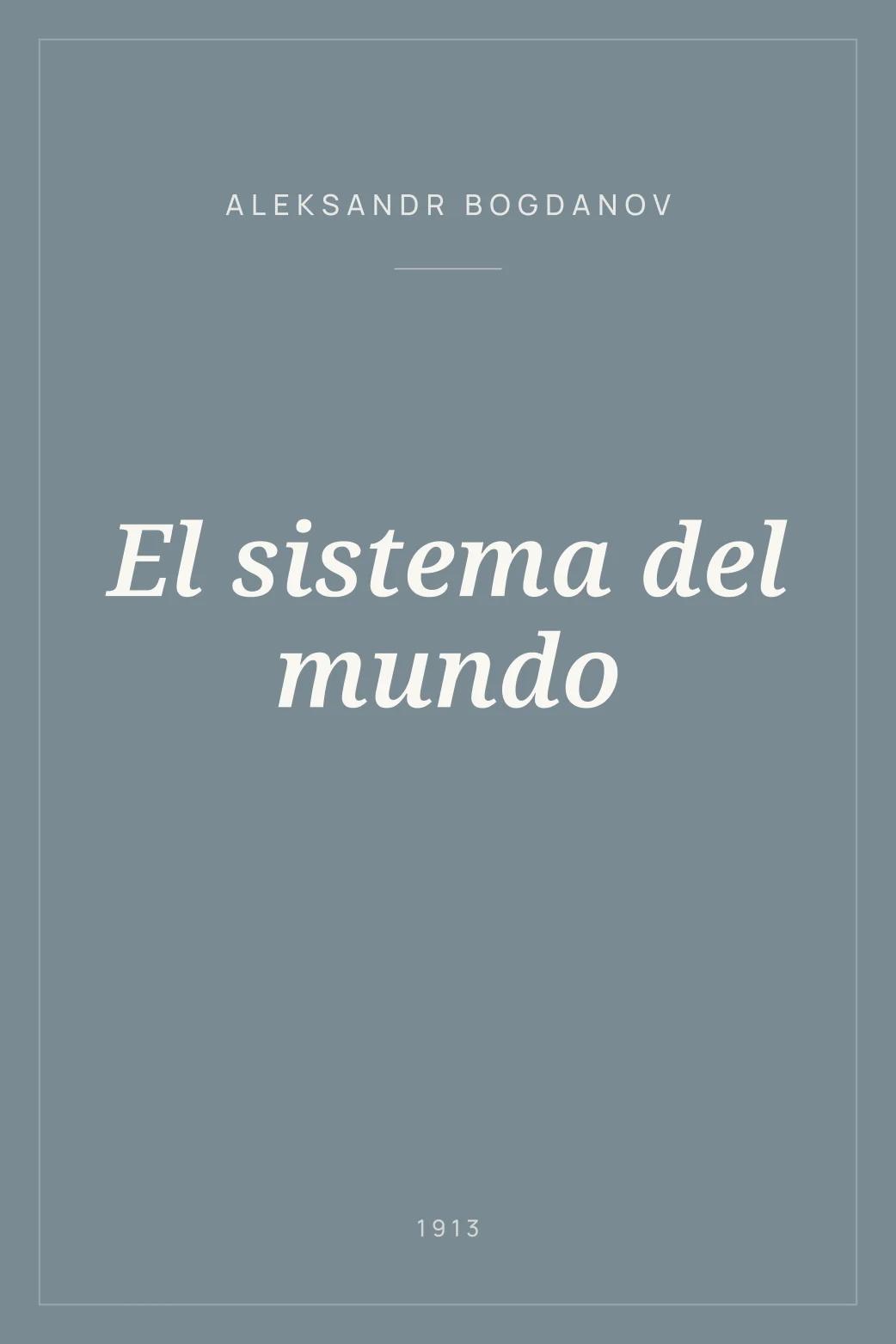 Portada de El sistema del mundo