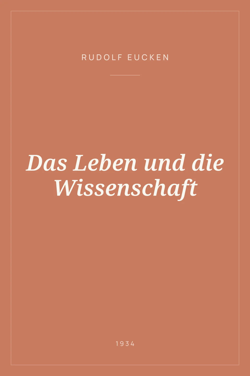 Portada de Das Leben und die Wissenschaft