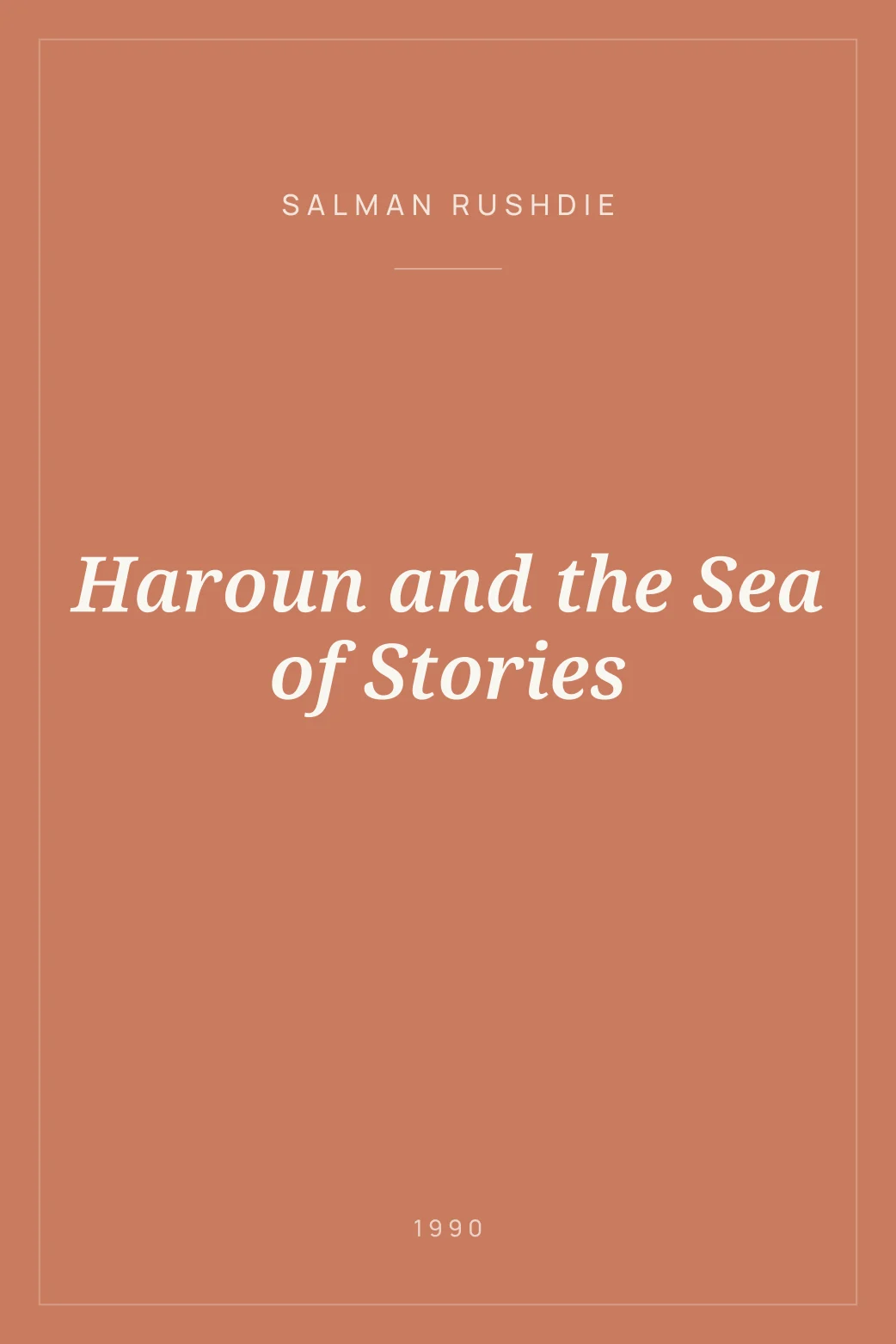 Portada de Haroun and the Sea of Stories