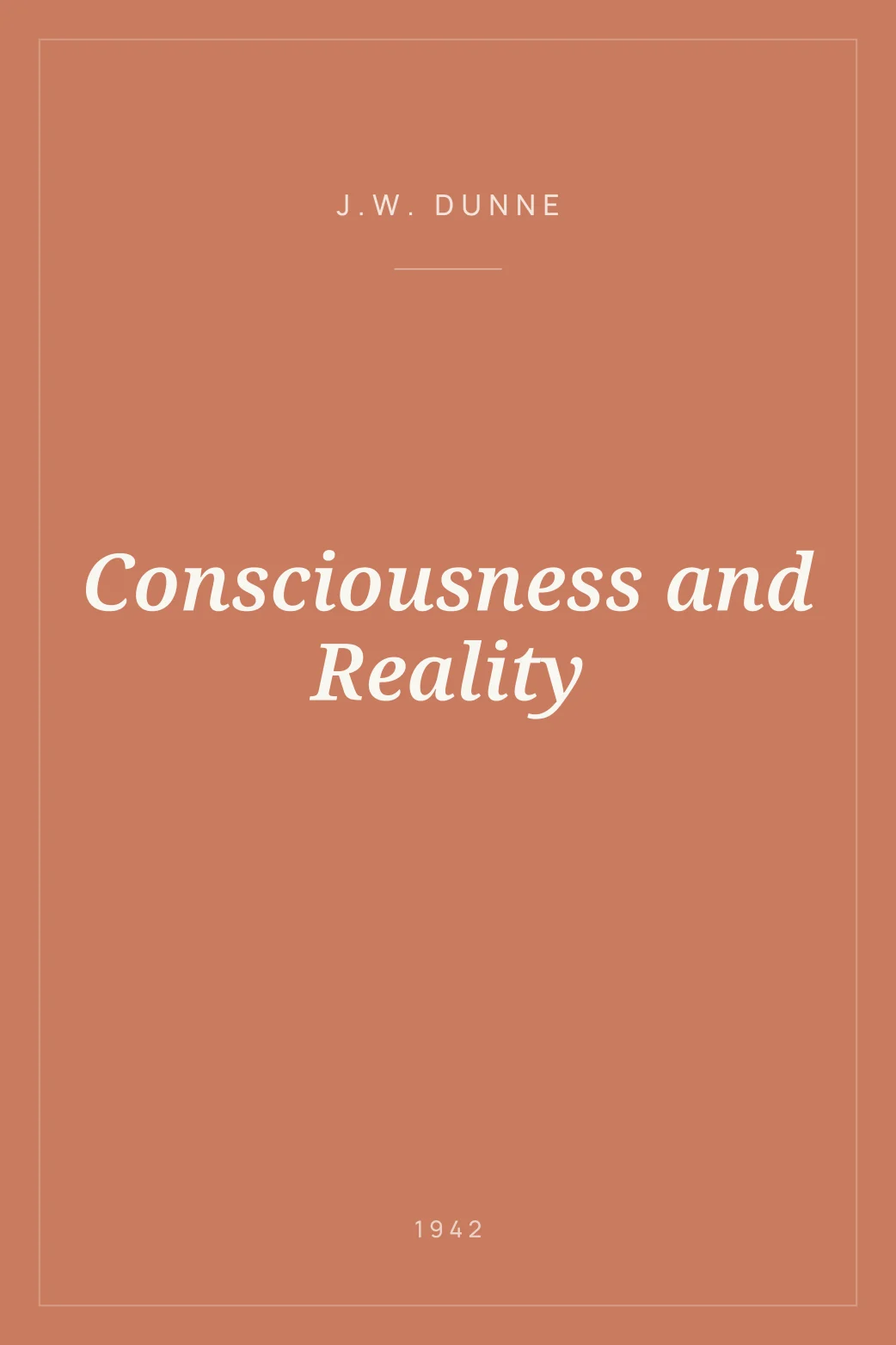 Portada de Consciousness and Reality
