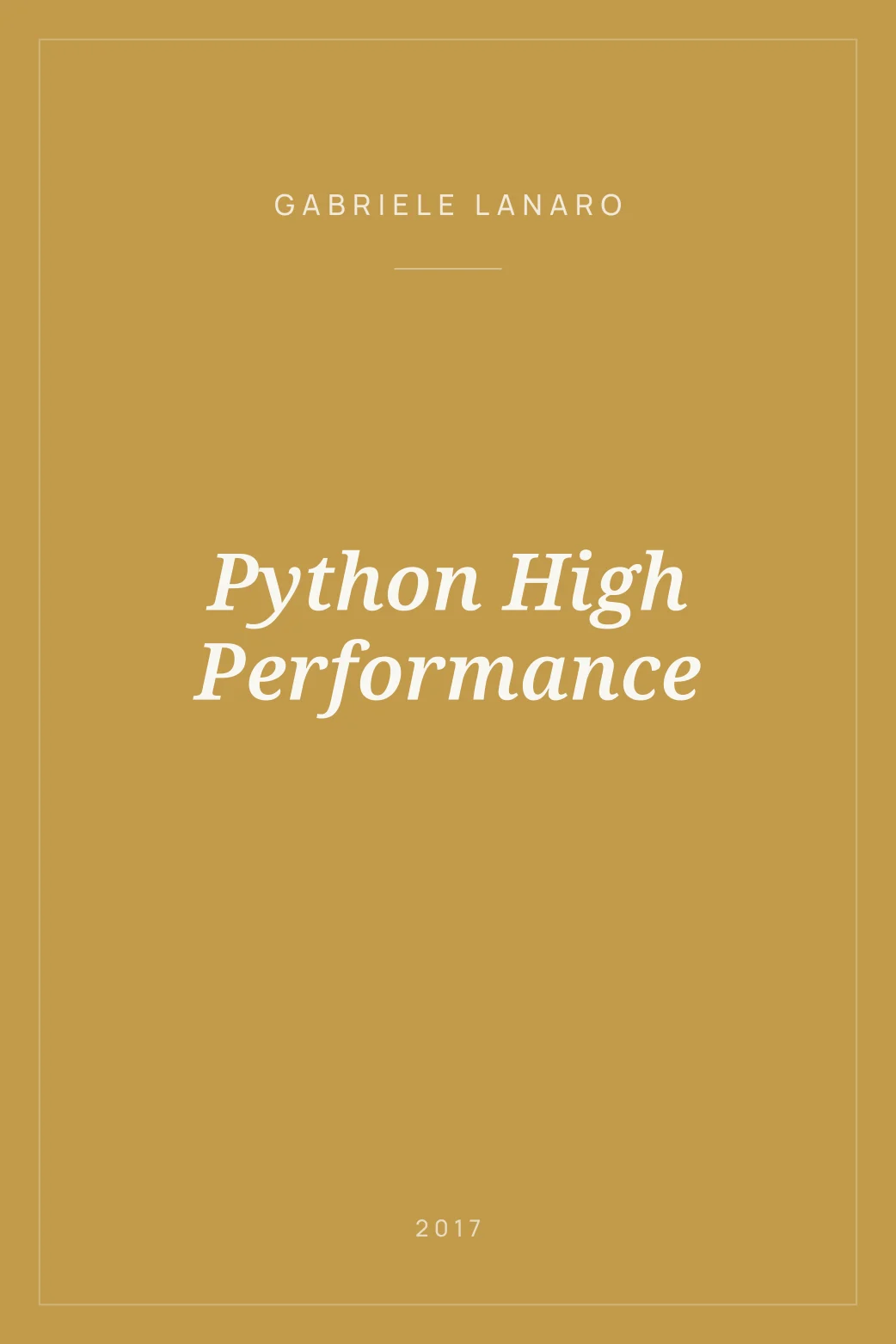 Portada de Python High Performance