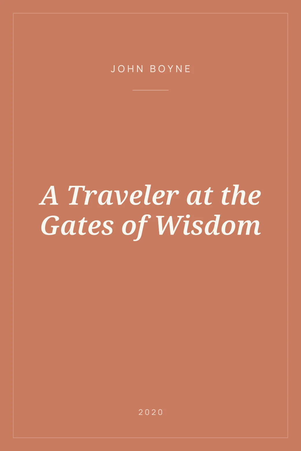 Portada de A Traveler at the Gates of Wisdom