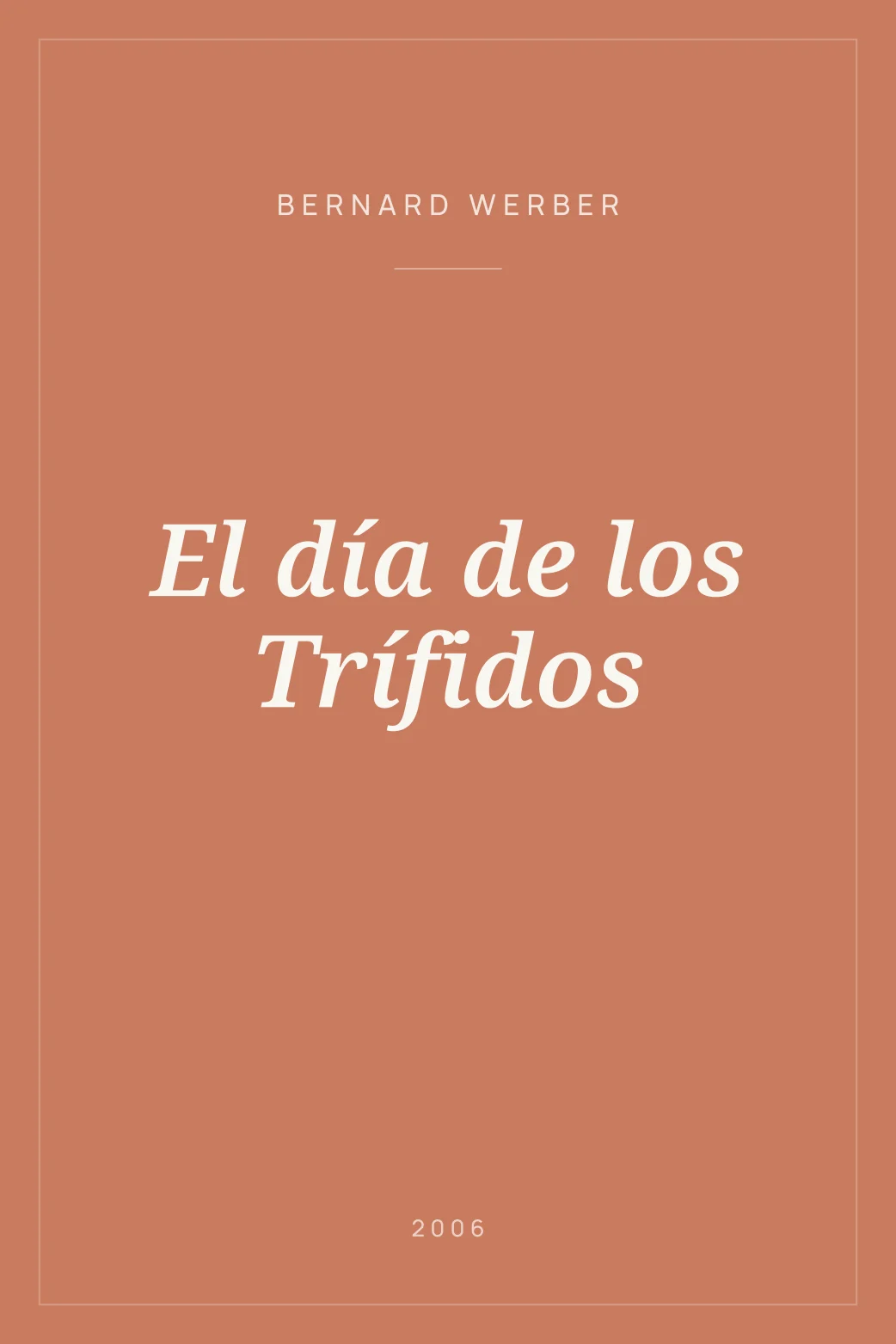 Portada de El día de los Trífidos