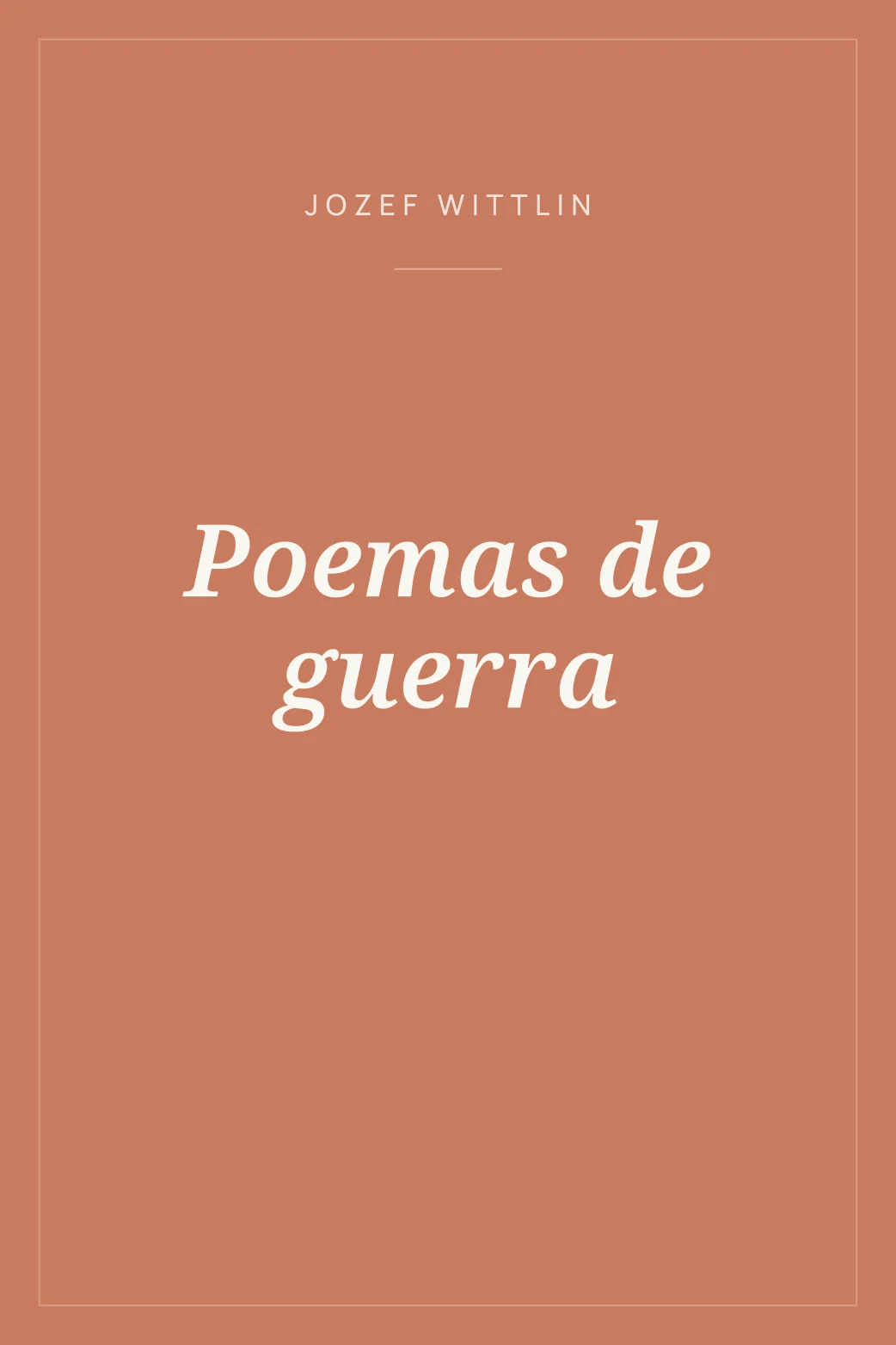 Portada de Poemas de guerra