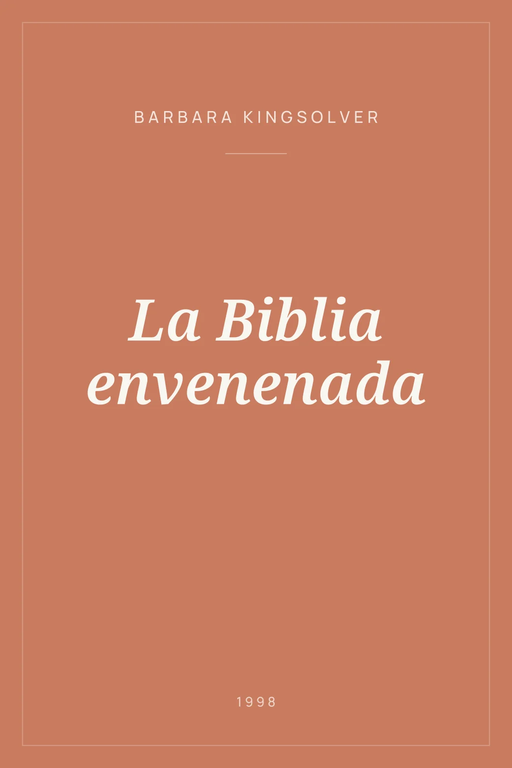 Portada de La Biblia envenenada