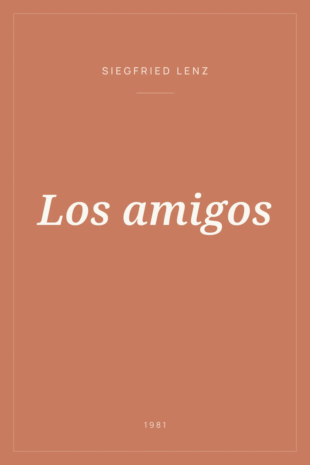 Portada de Los amigos