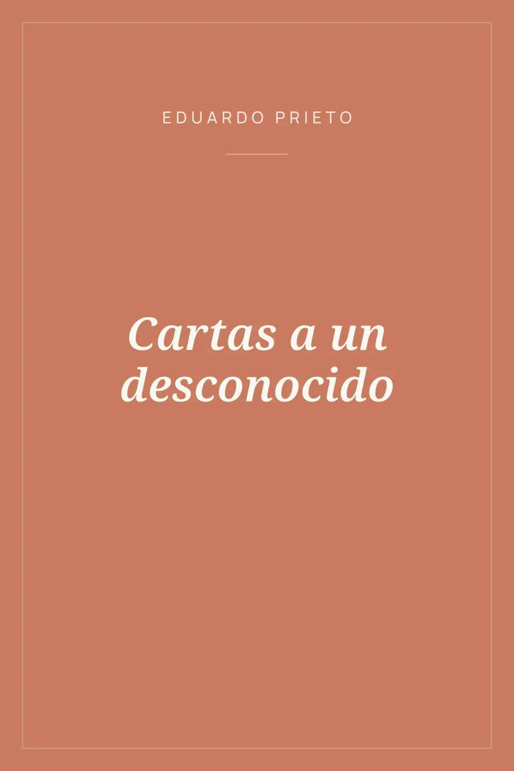 Portada de Cartas a un desconocido