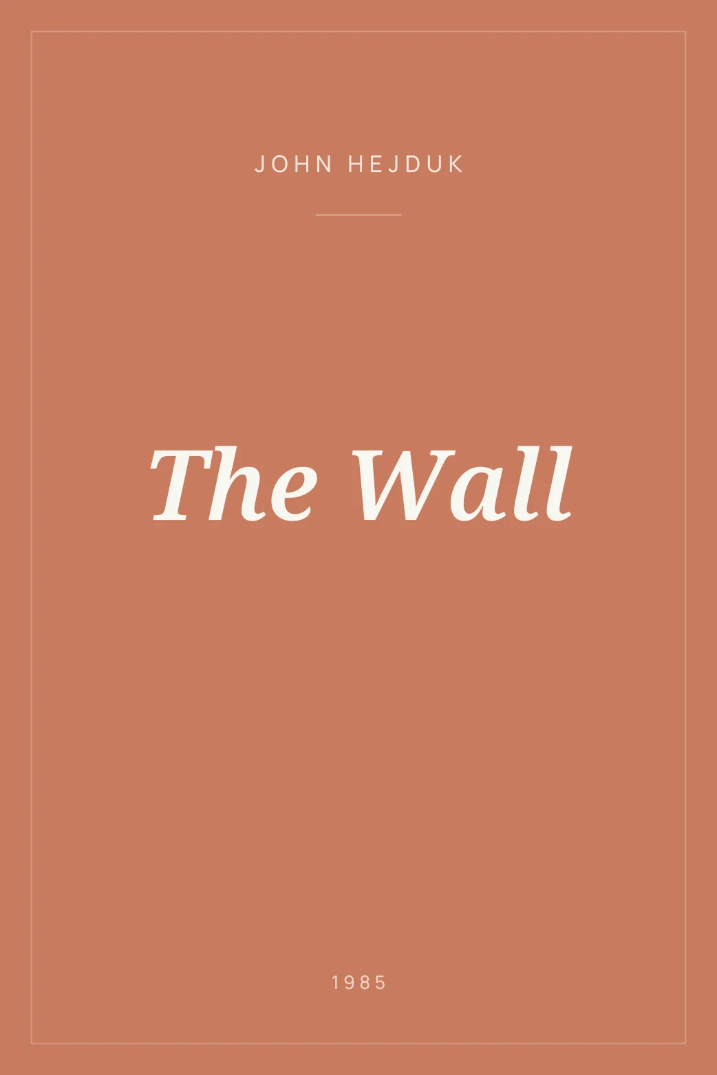 Portada de The Wall