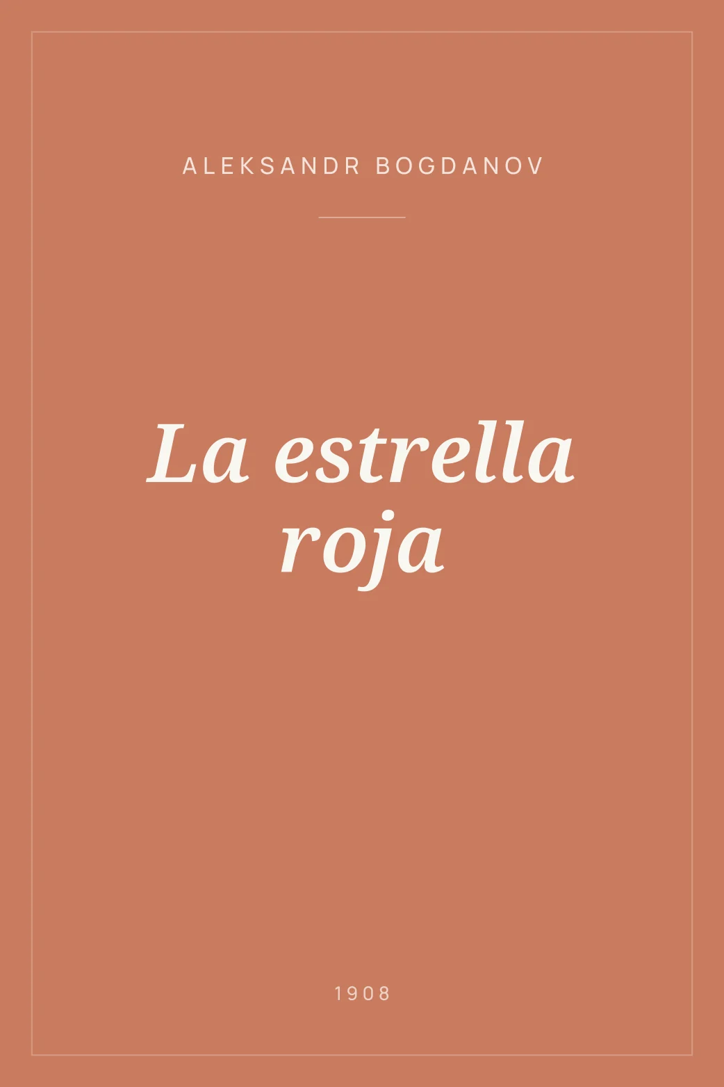 Portada de La estrella roja