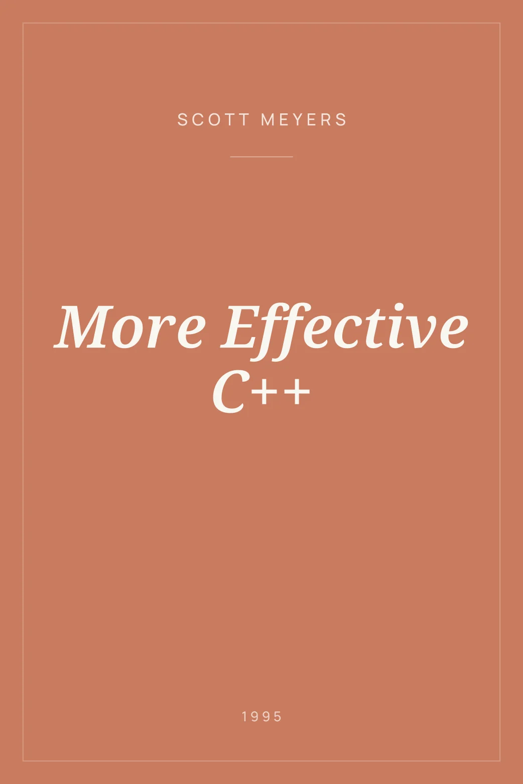Portada de More Effective C++