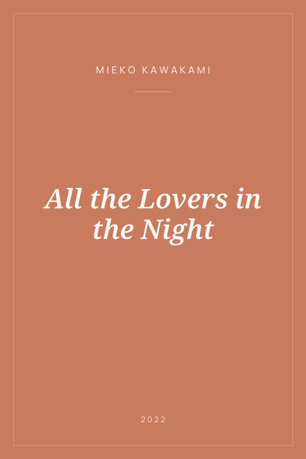 Portada de All the Lovers in the Night
