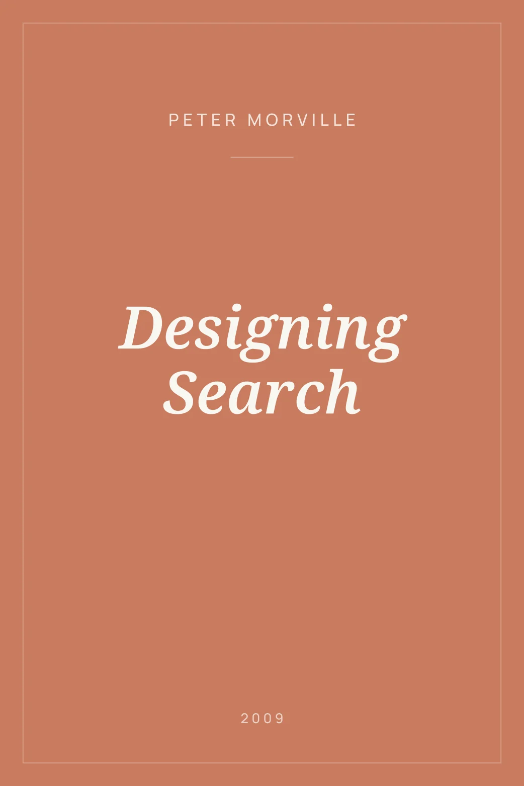 Portada de Designing Search