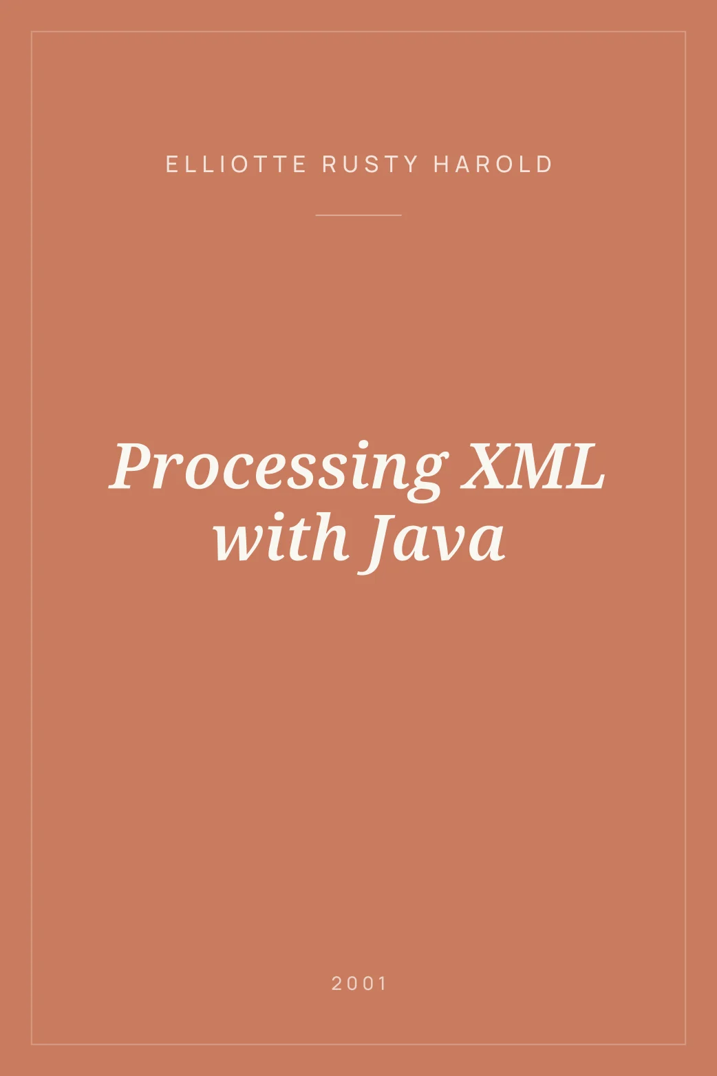 Portada de Processing XML with Java