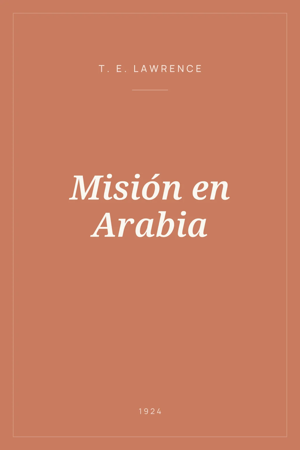 Portada de Misión en Arabia