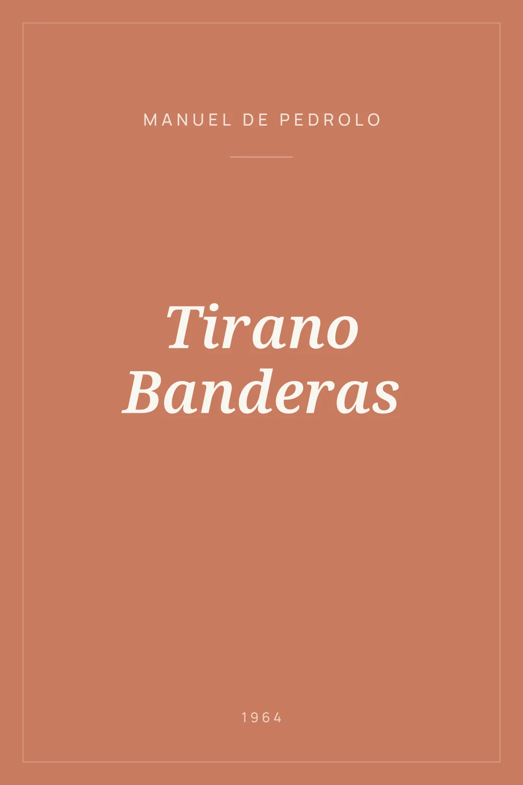 Portada de Tirano Banderas