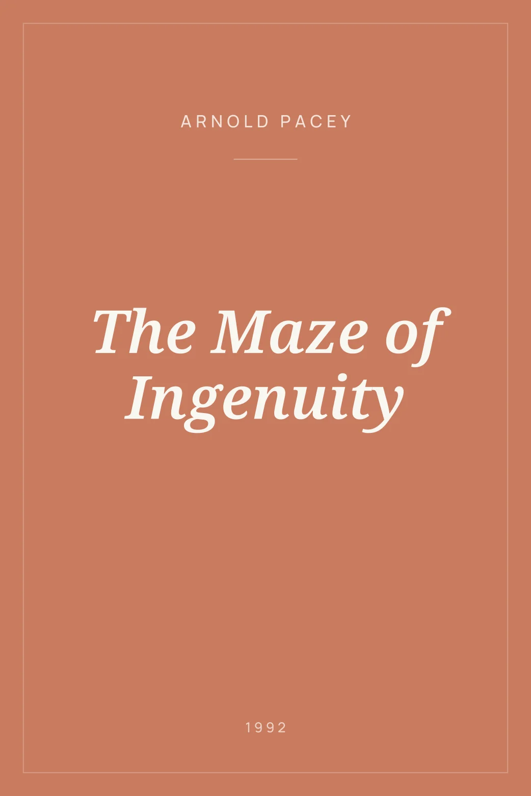 Portada de The Maze of Ingenuity