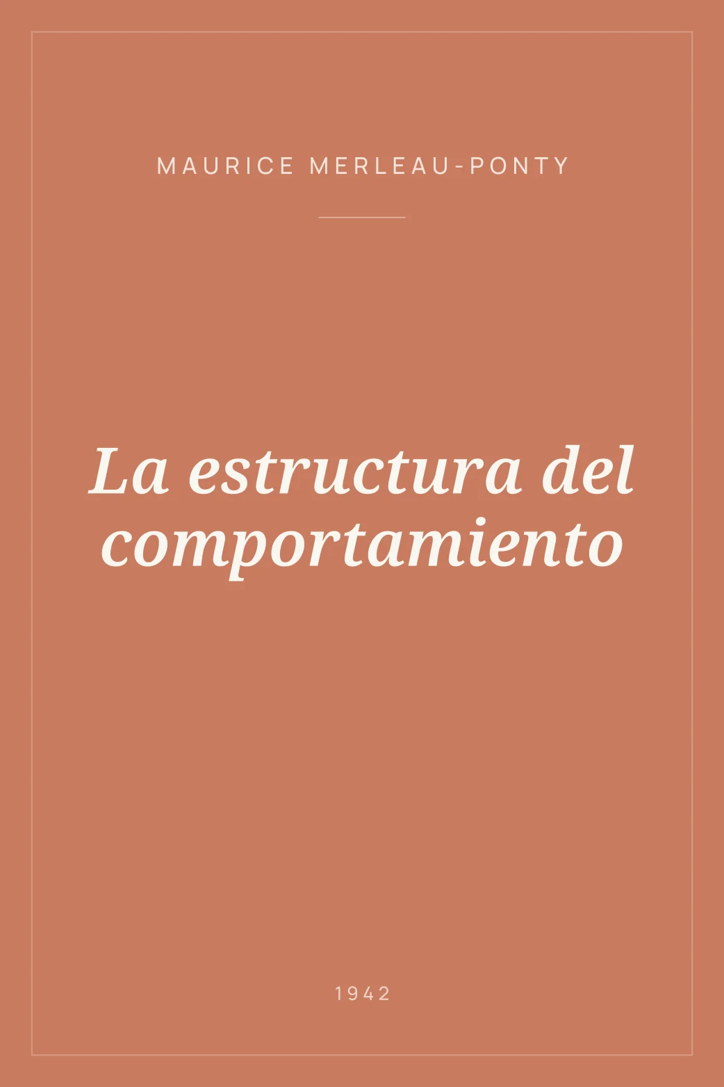 Portada de La estructura del comportamiento