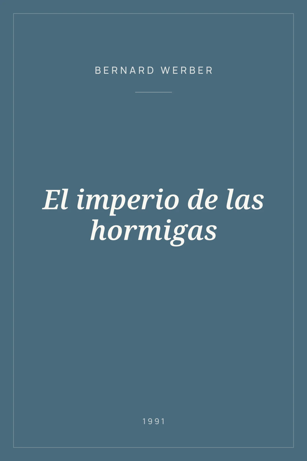 Portada de El imperio de las hormigas