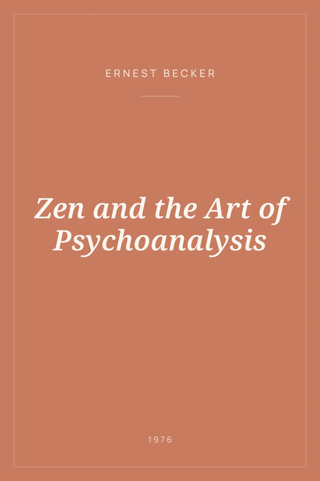 Portada de Zen and the Art of Psychoanalysis