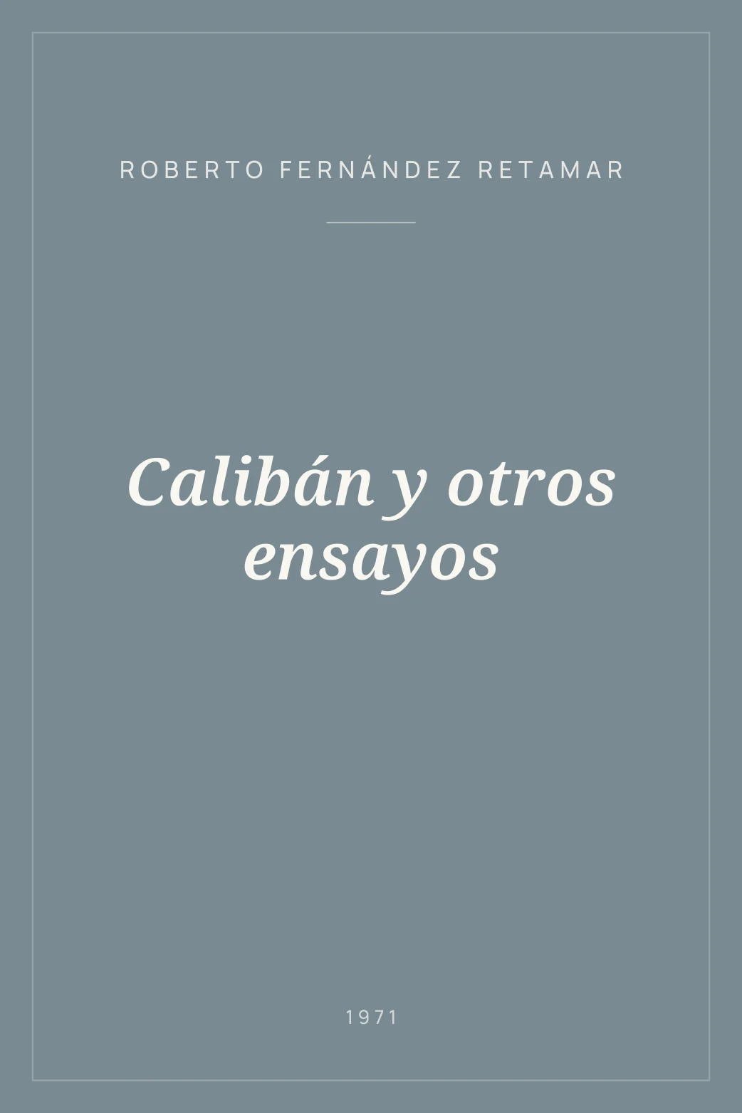 Portada de Calibán y otros ensayos