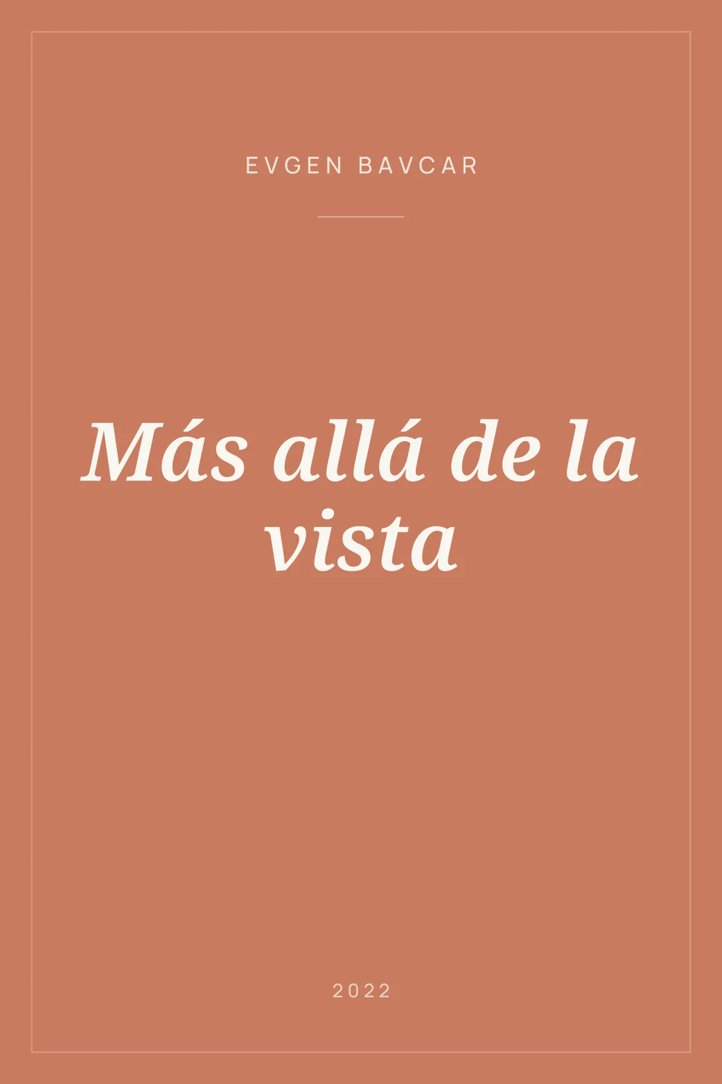 Portada de Más allá de la vista