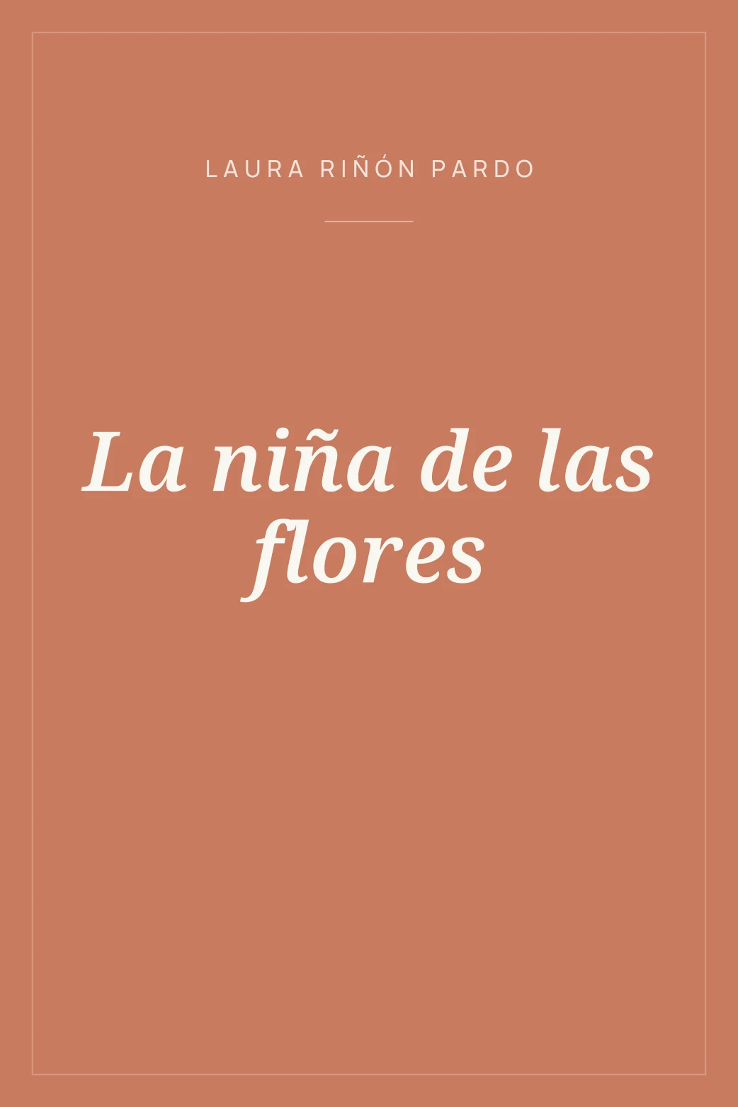 Portada de La niña de las flores