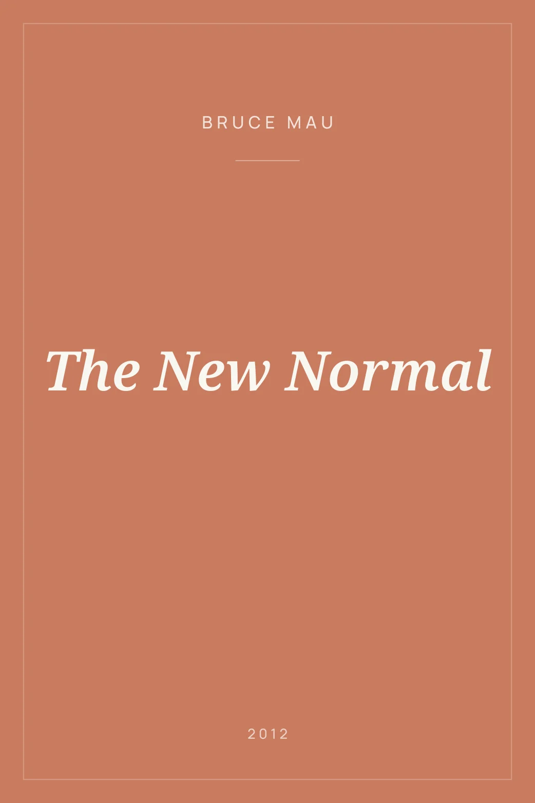 Portada de The New Normal