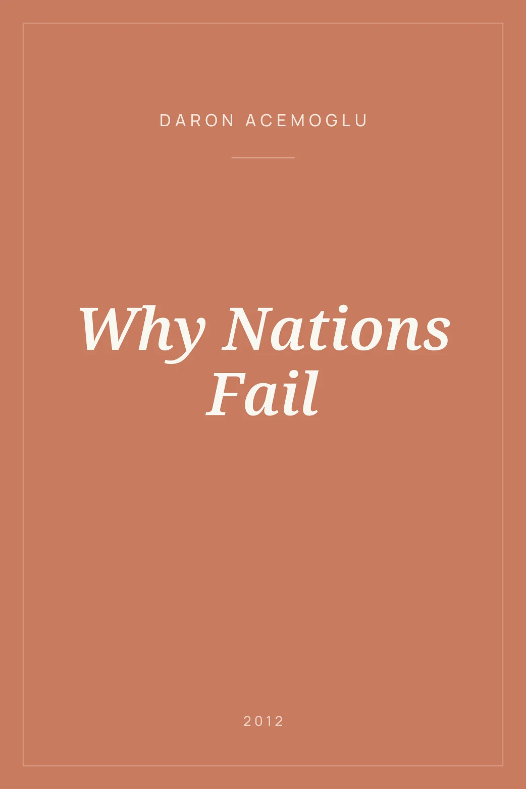 Portada de Why Nations Fail
