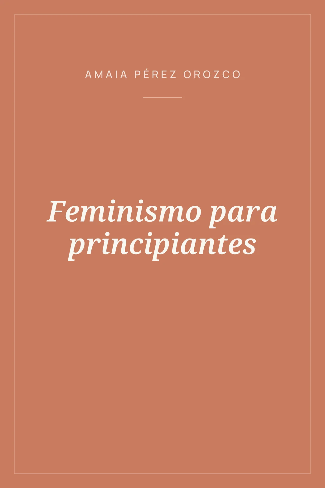 Portada de Feminismo para principiantes