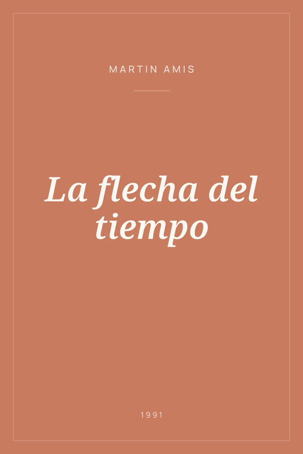 Portada de La flecha del tiempo