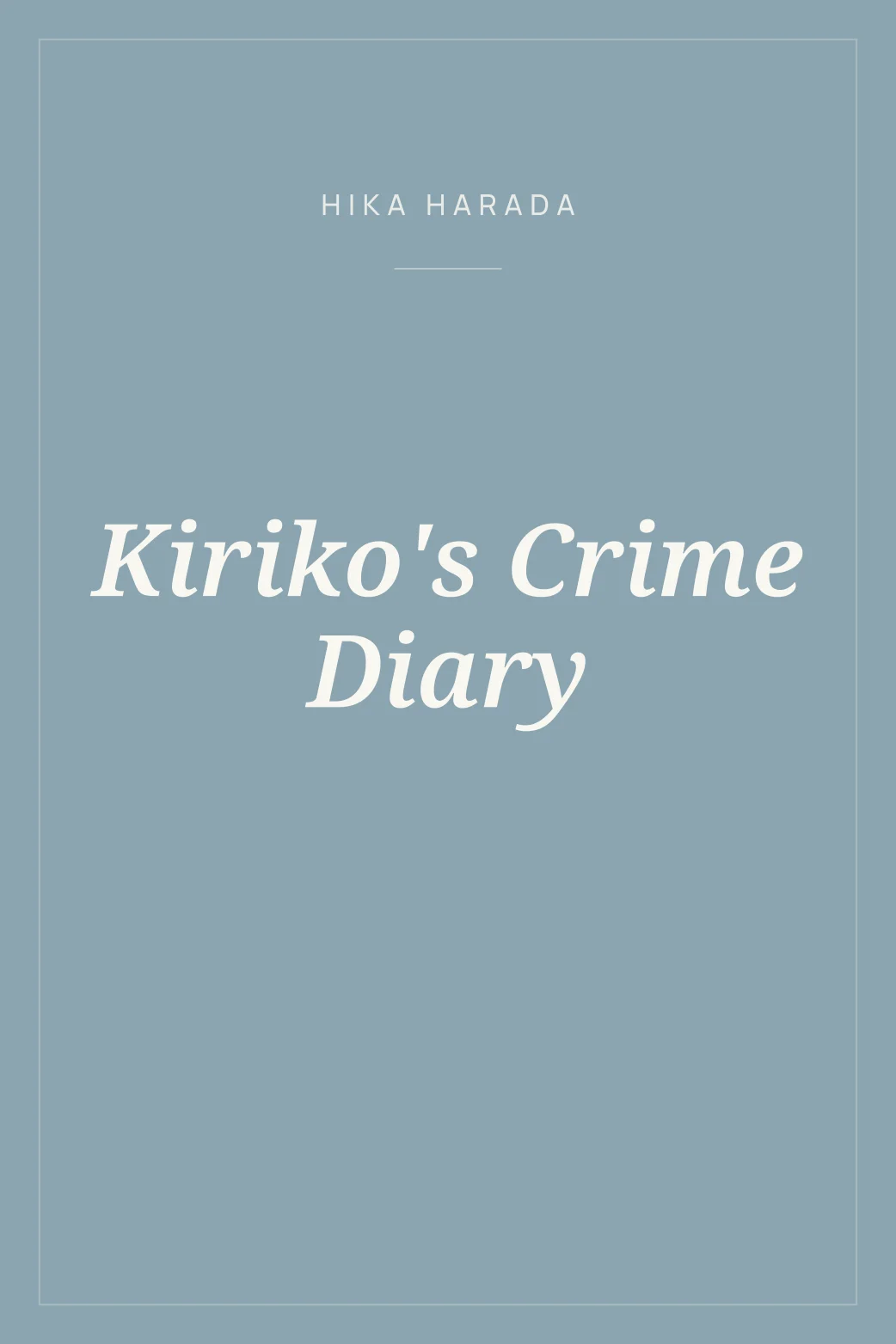 Portada de Kiriko's Crime Diary