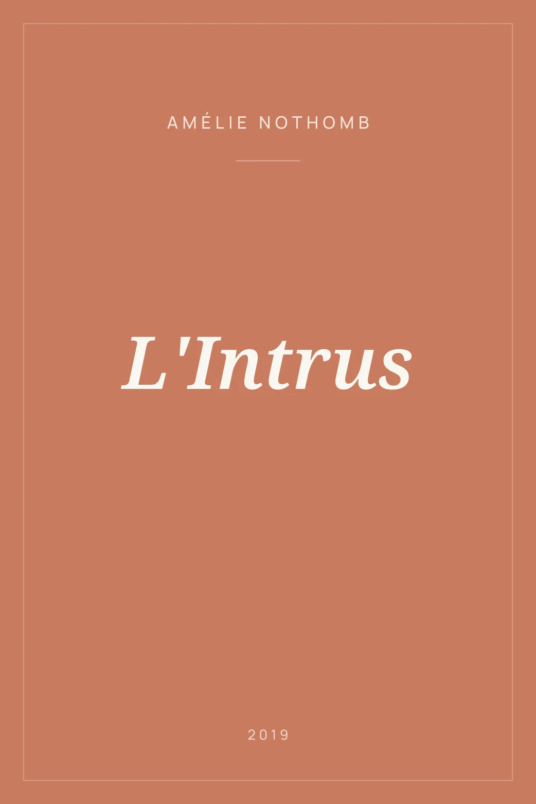 Portada de L'Intrus
