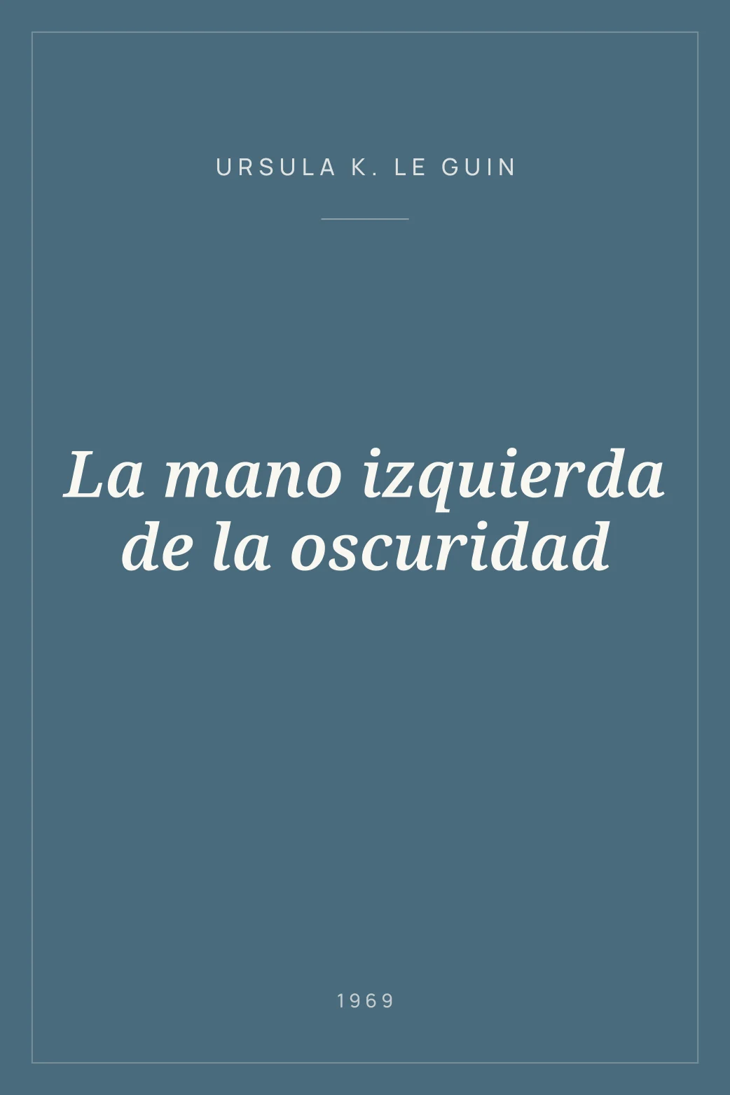 Portada de La mano izquierda de la oscuridad