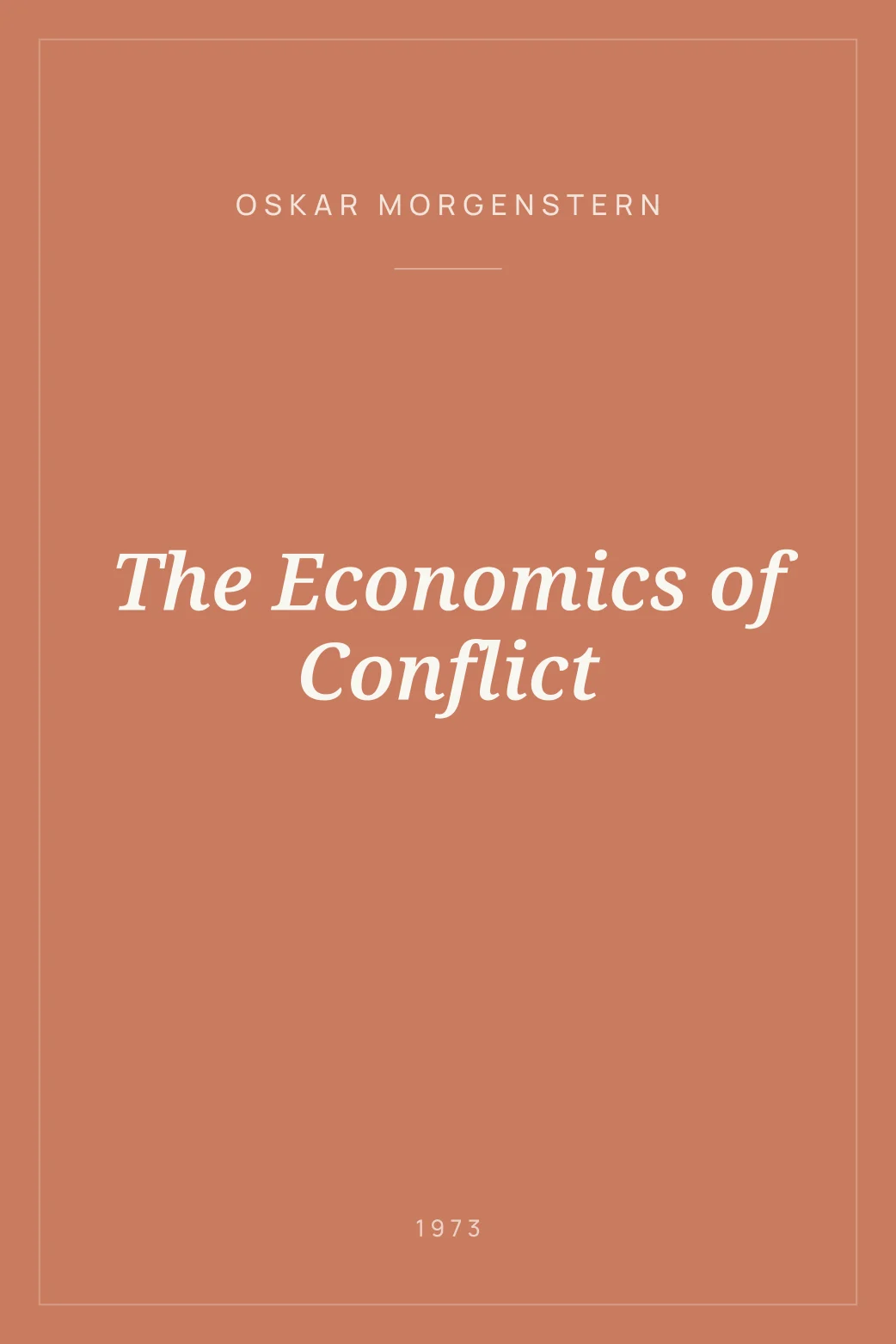 Portada de The Economics of Conflict