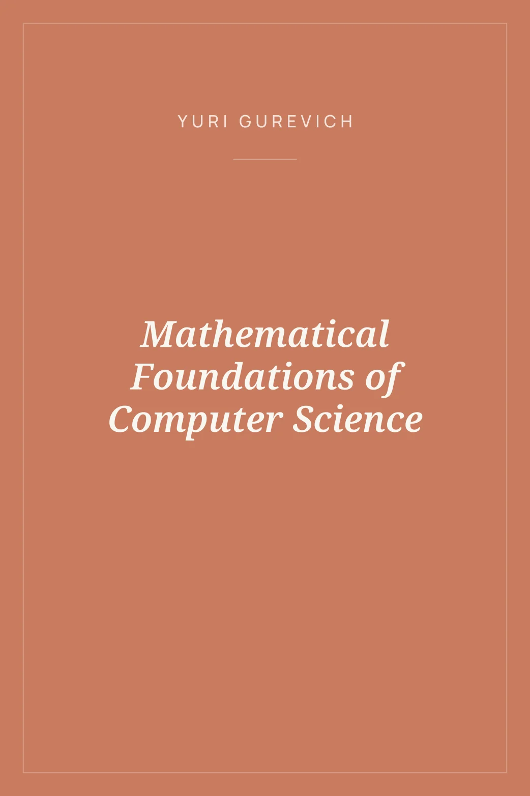 Portada de Mathematical Foundations of Computer Science
