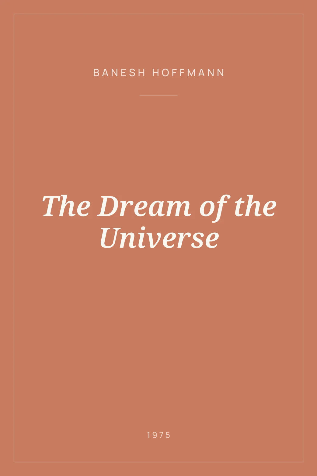 Portada de The Dream of the Universe