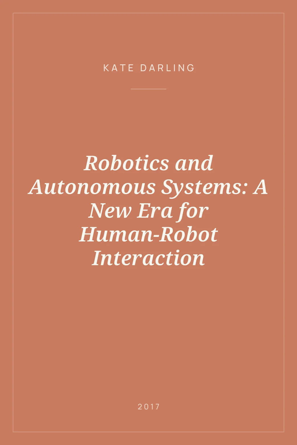 Portada de Robotics and Autonomous Systems: A New Era for Human-Robot Interaction